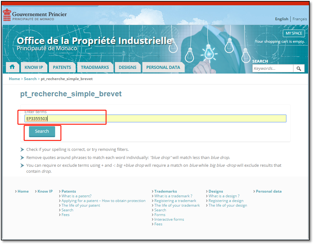 各国/地区专利年费查询（十三） | 摩纳哥专利法律状态和年费查询步骤