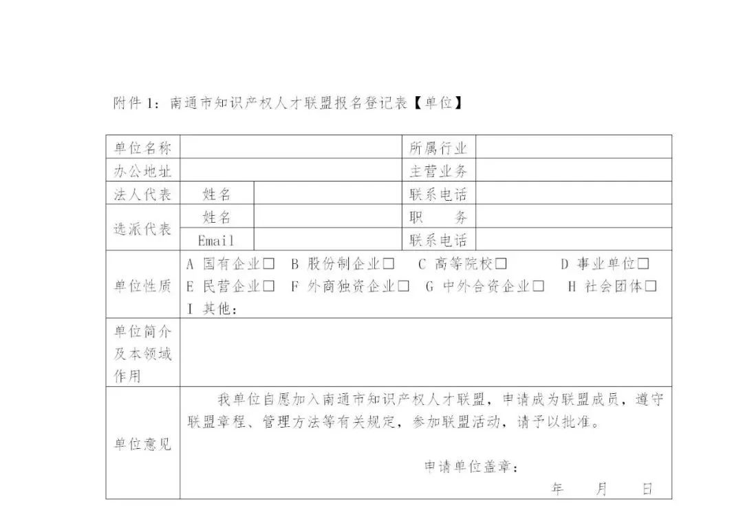 智领江海 知惠英才——南通市知识产权人才联盟发起倡议书