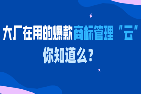 大厂在用的爆款商标管理“云”中台，你知道么？