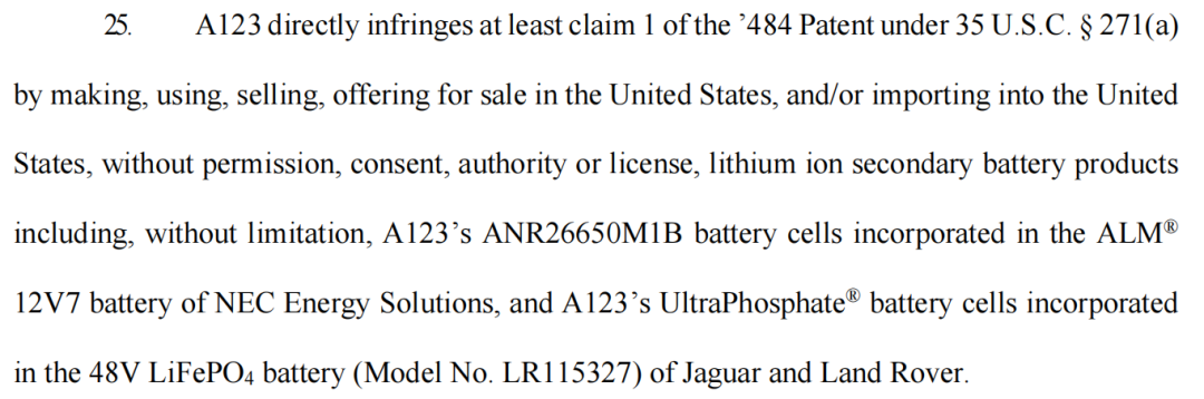磷酸铁锂电池再燃专利战！特斯拉遭专利侵权诉讼