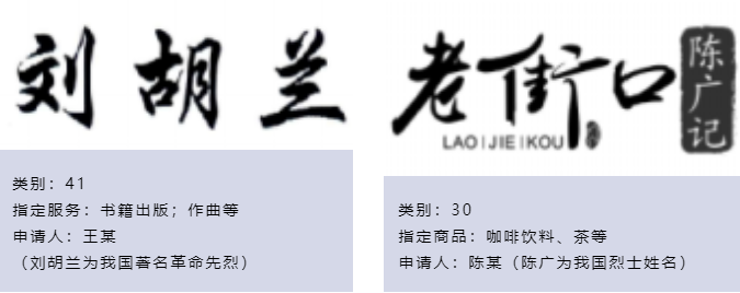 浅析商标异议、无效案件中关于损害他人姓名权案件的审查审理 浅析商标异议、无效案件中关于损害他人姓名权案件的审查审理