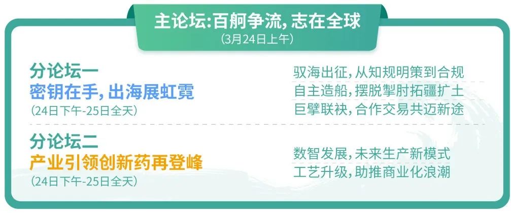 最新议程 | 聚焦创新出海 助推数智工艺发展！药企、CRO/CDMO、资本和驻外使馆等百余家企业参会