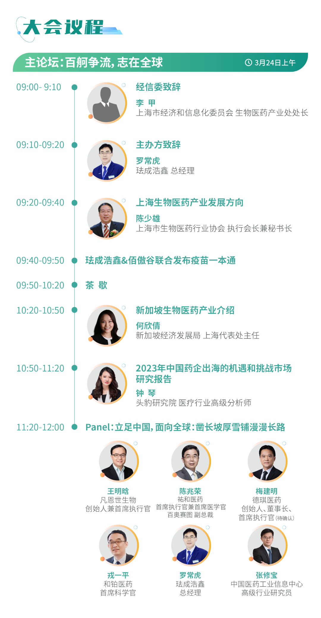 最新议程 | 聚焦创新出海 助推数智工艺发展！药企、CRO/CDMO、资本和驻外使馆等百余家企业参会