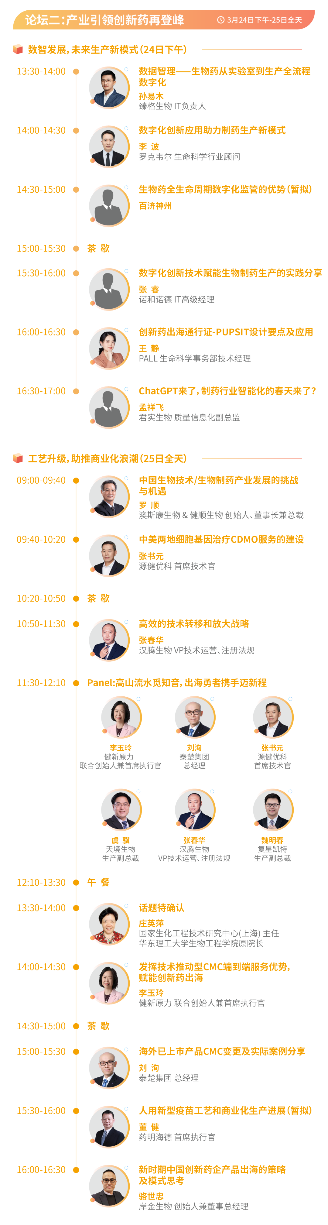 最新议程 | 聚焦创新出海 助推数智工艺发展！药企、CRO/CDMO、资本和驻外使馆等百余家企业参会