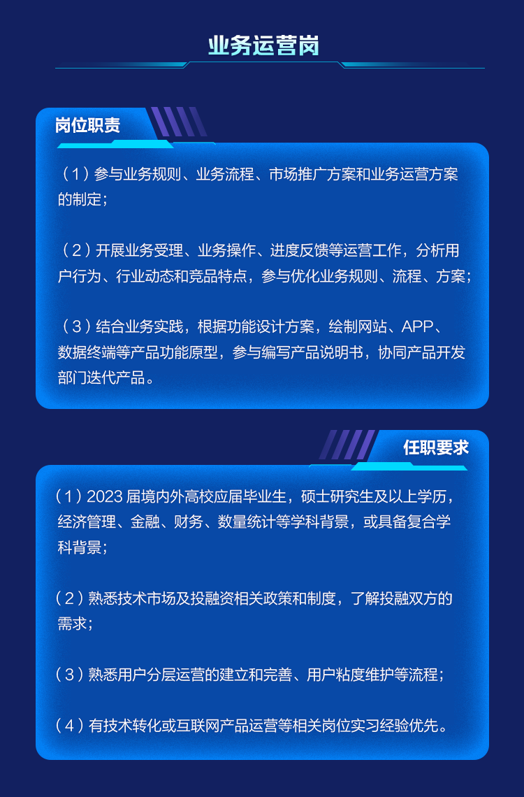 深交所科技成果与知识产权交易中心有限责任公司2023年社会与校园招聘正在进行中！