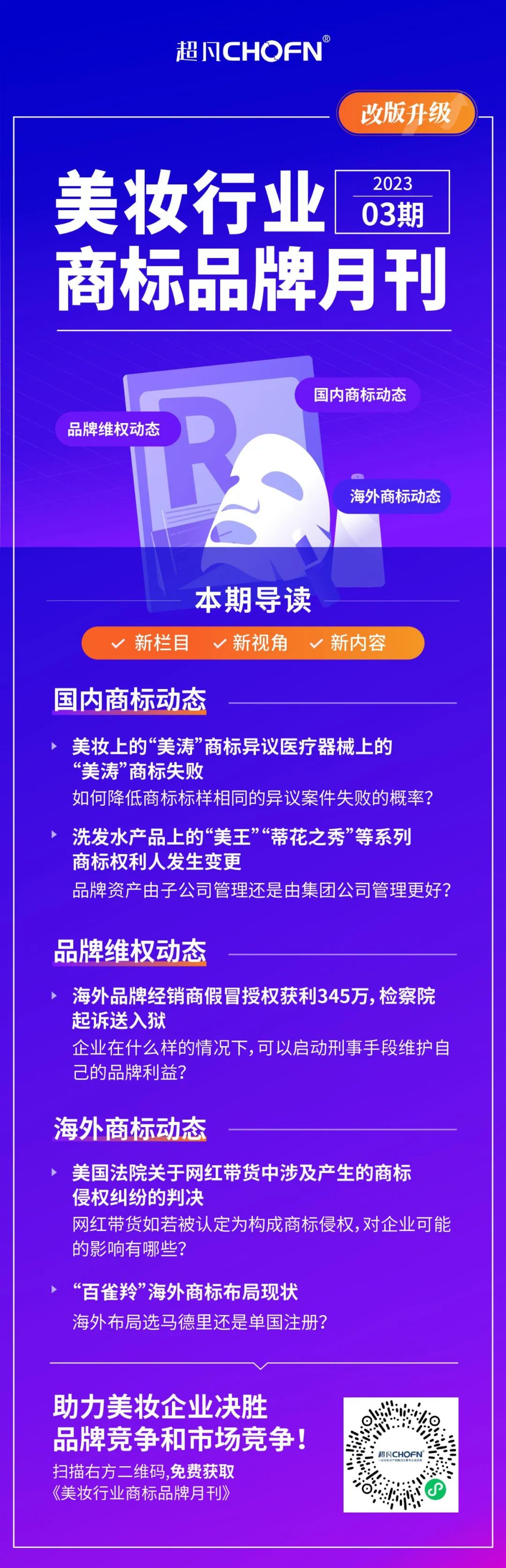 全新月刊 | 揭示美妆行业企业商标动态的秘密