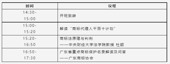 学员免费！下周二举办“广东商标代理合规实务培训‘商标代理人千百十计划’启动会暨首期培训”