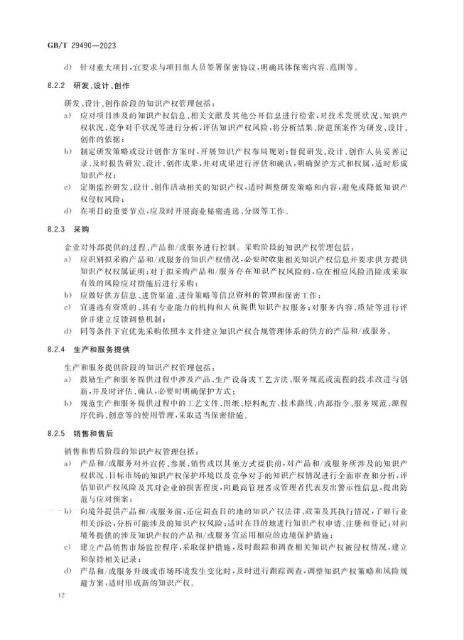 2024.1.1日起！《企业知识产权合规管理体系 要求》（GB/T 29490-2023）国家标准实施
