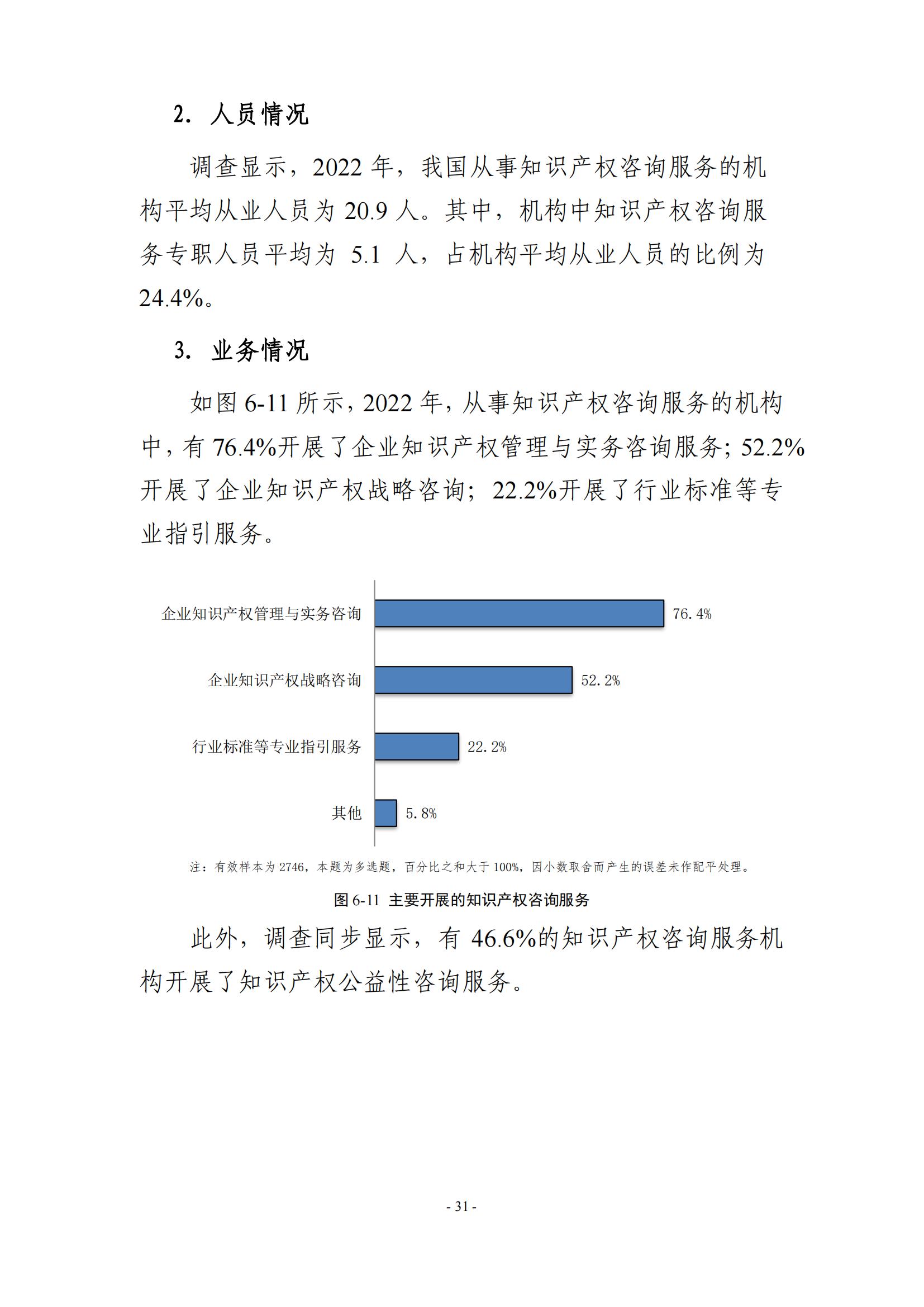 65%知识产权从业人员认为薪资水平符合其劳动付出，61.6%表示不需要额外加班│《2023年全国知识产权服务业统计调查报告》
