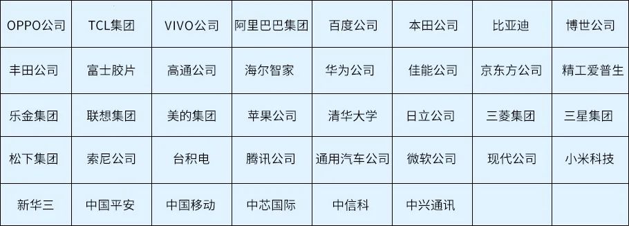 2023年度中国有效发明专利权利人排行榜