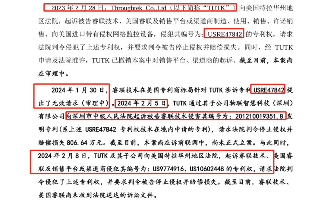 这家公司IPO冲刺：中美四起未决诉讼，国内诉讼涉案806万