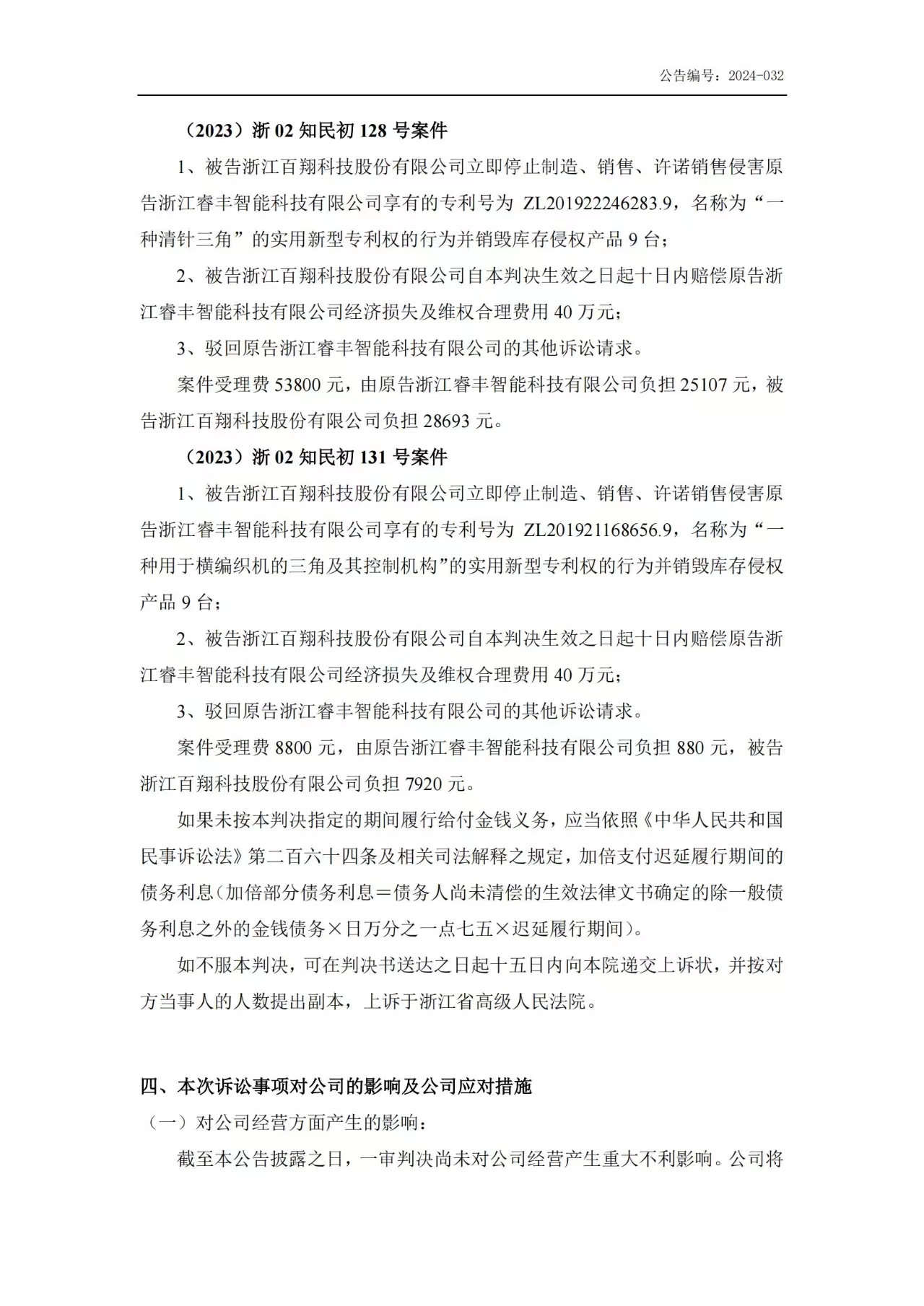 索赔1250万诉讼一审判决出炉！仍有疑似IPO狙击专利诉讼悬而未决