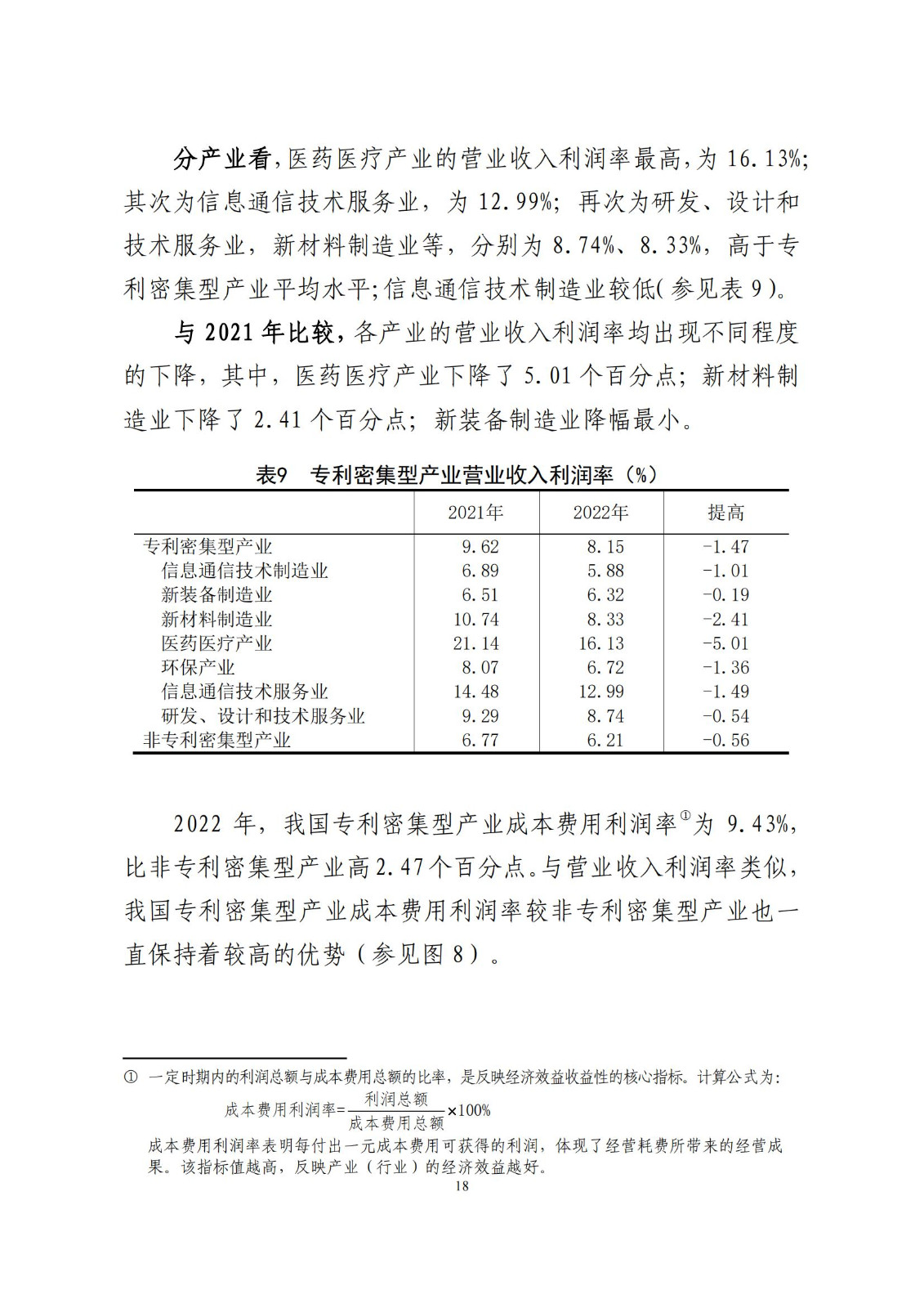 《中国专利密集型产业统计监测报告》发布!（附全文）