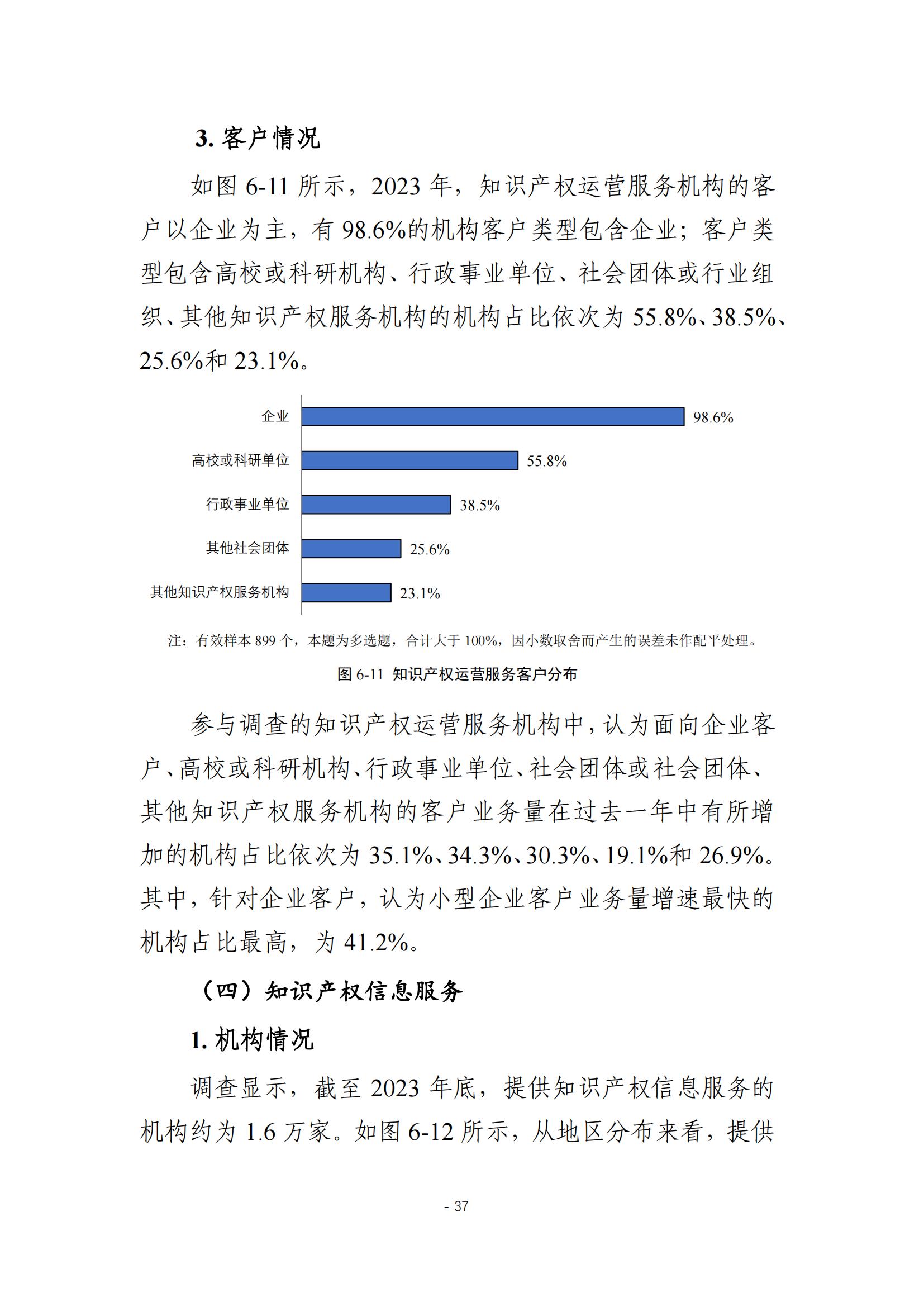 《2024年全国知识产权服务业统计调查报告》：知识产权从业人员人均营业收入28.9万元/人｜附全文