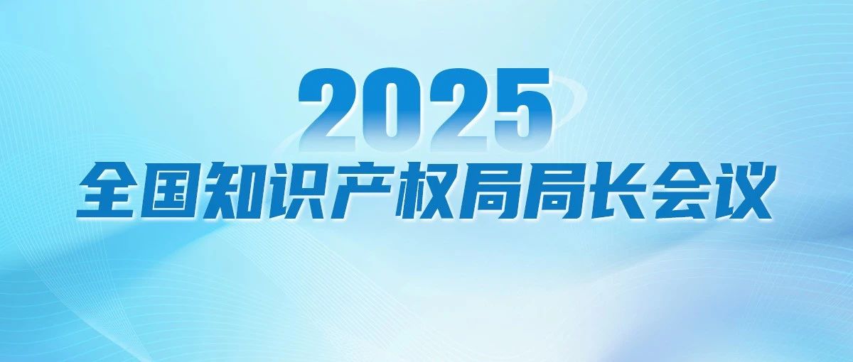秒懂！2025年全国知识产权局局长会议工作报告