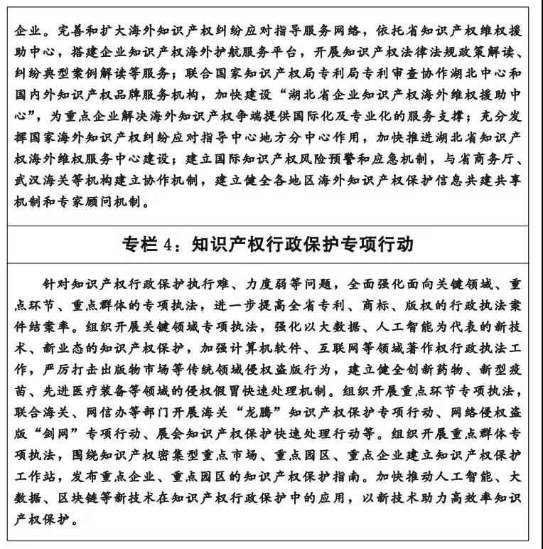 《湖北省知识产权“十四五”规划》全文发布！  ​